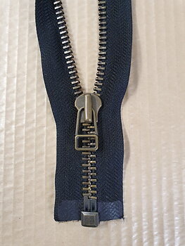 Blixtlås MGKBO-10 65 cm fg Svart med Gemlöpare