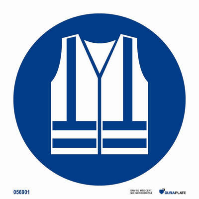 IMO-sign "Wear high visibility clothing" - IMPA 33.5643