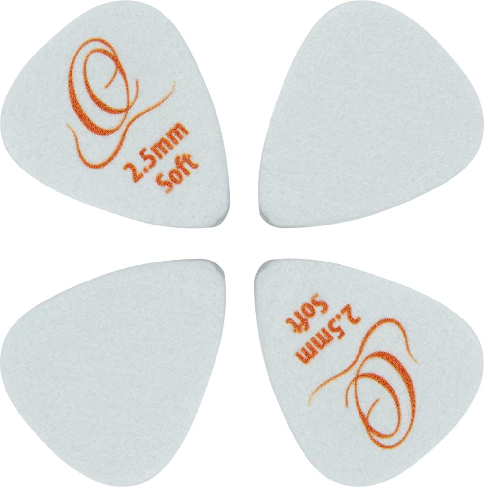 Ortega OGP-FTS Plektrum Flex Tech för ukulele, Soft 4-pack 
