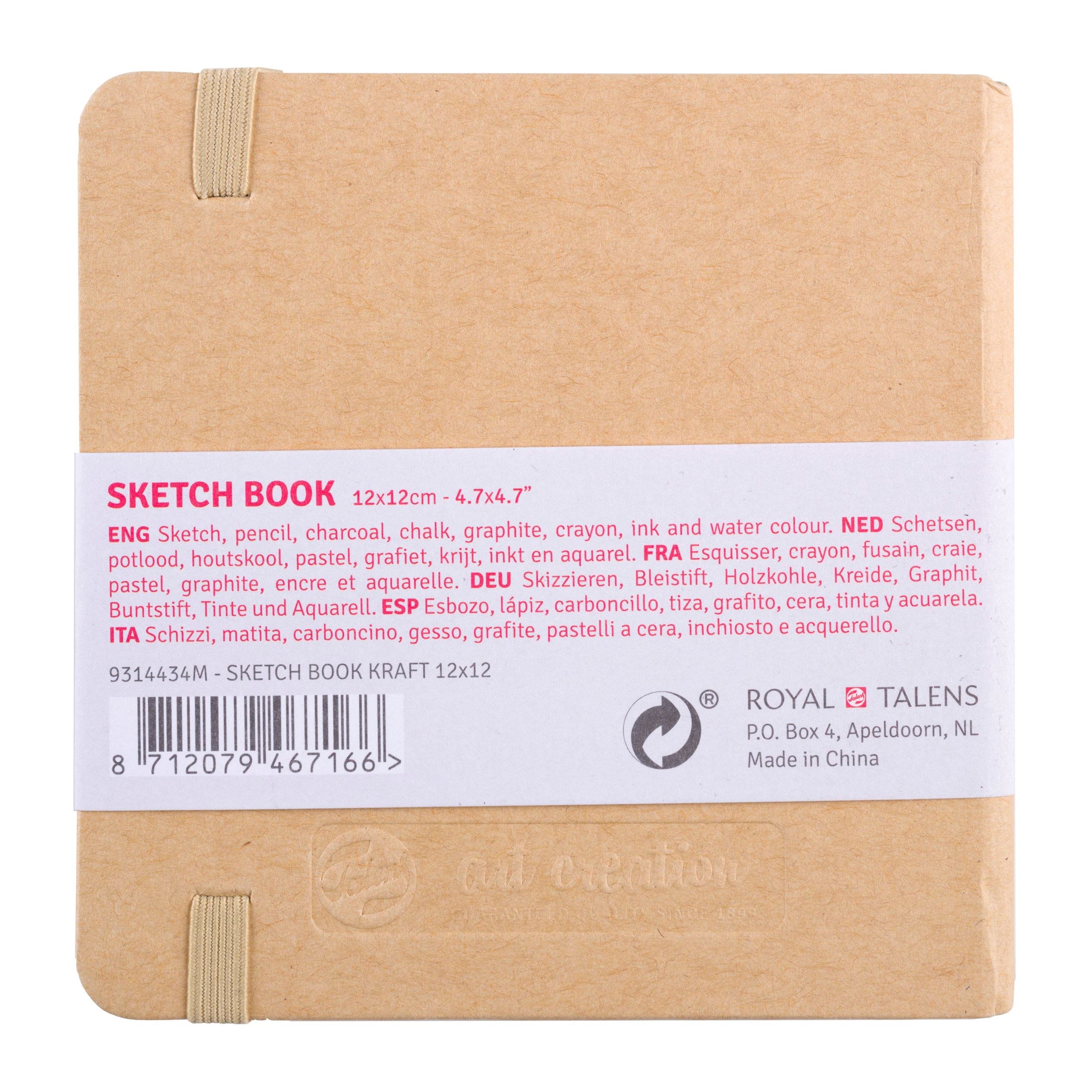 Sketchbook Kraft Paper Cover 12 x 12 cm - 3