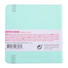 Sketchbook Fresh Mint 12 x 12 cm