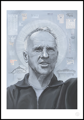 Plakat med Liverpool -legenden Bill Shankly fra Mavegant