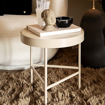 Travertine Table Medium Cashmere Ferm Living