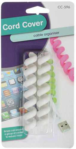 2-Pack - Kabelfodral Spiral – För Smidig Sladdhantering! - 2