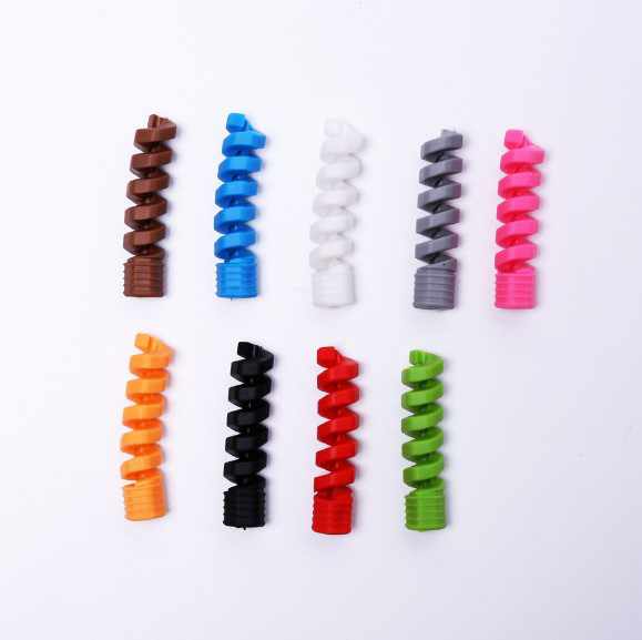 4-Pack - Kabelskydd Spiral - Olika Färger - 5