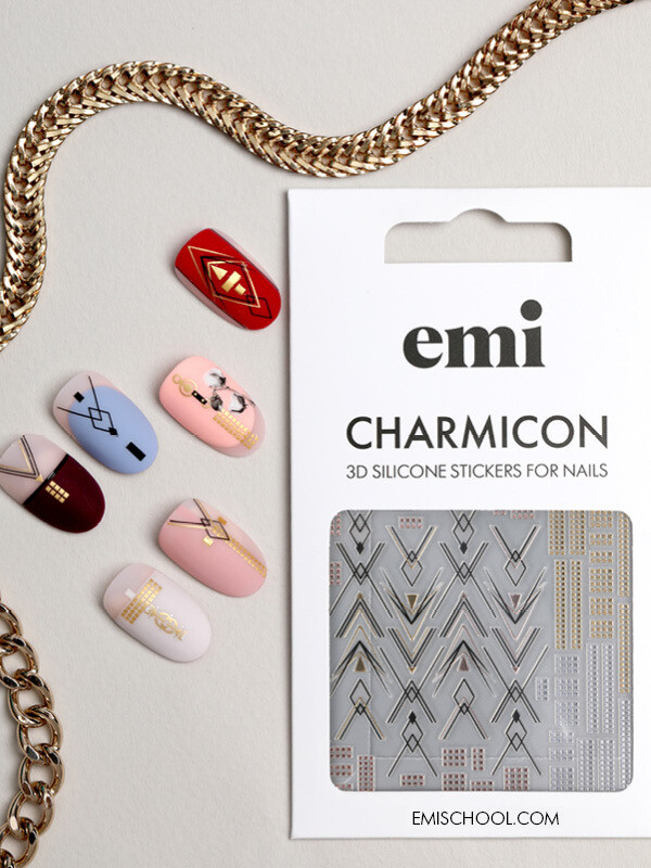 Charmicon 3D Silicone Stickers #194 Graceful Geometry - 3