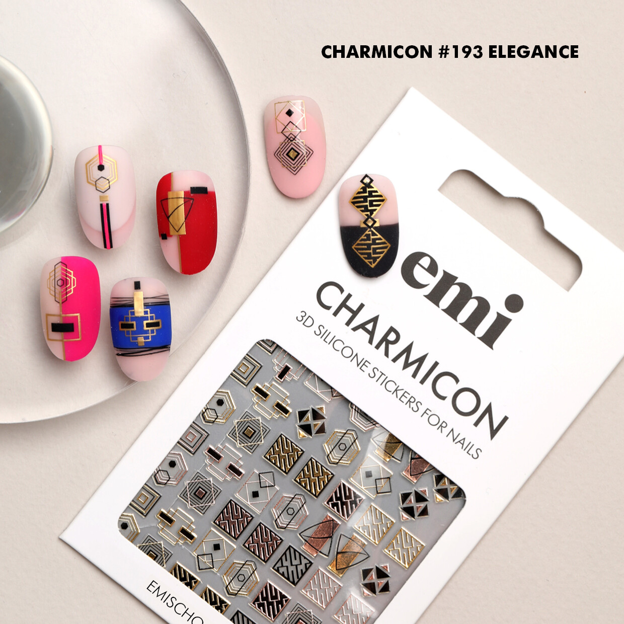 Charmicon 3D Silicone Stickers #192 Elegance - 2