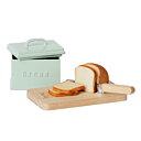 Brödbox, bröd, kniv och skärbräda - fint till dockhuset från Maileg