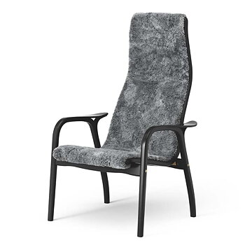 Lamino fåtölj (Svart Bok/Fårskinn flera färger)  - Swedese