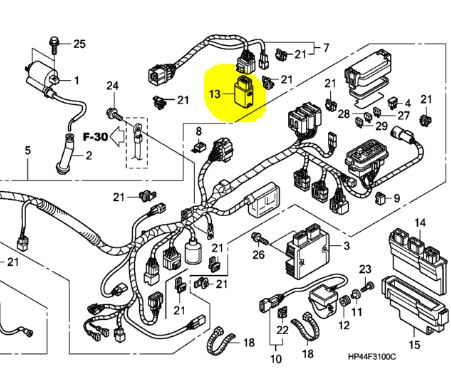 Relä Bränslepump Honda - 2
