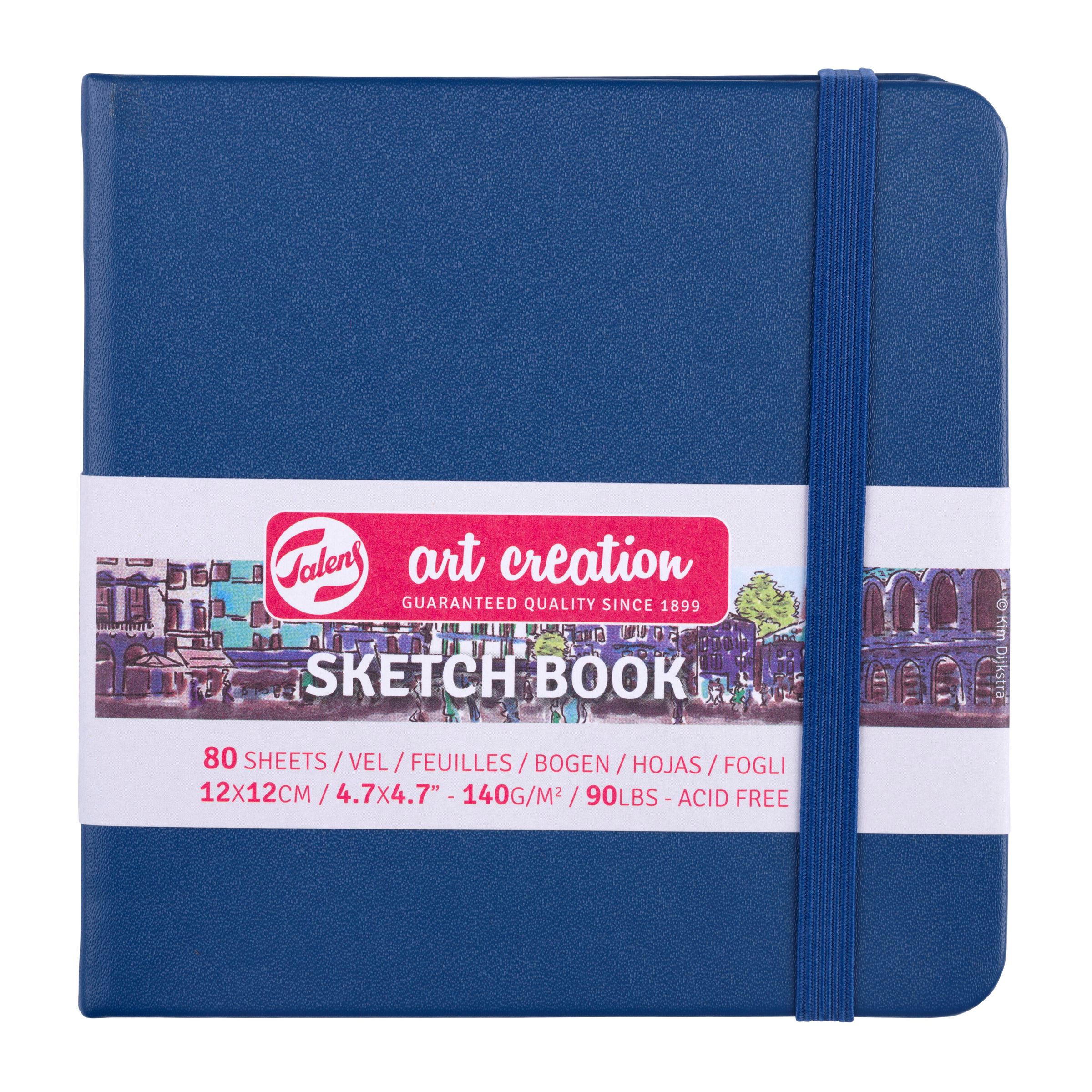 Sketchbook Navy Blue 12 x 12 cm