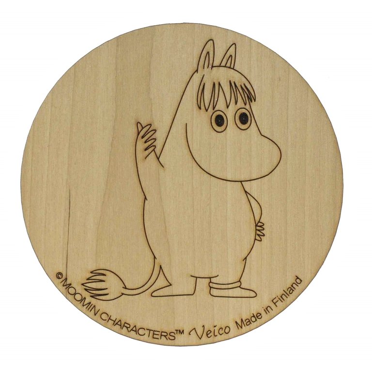 Moomin Glass coaster - Snorkmaiden