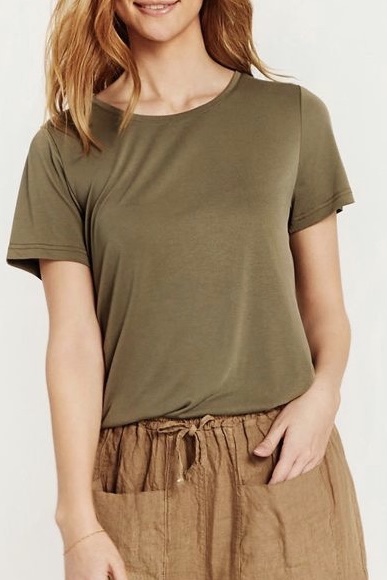  In Front - Nina T-Shirt Army & Soft Rose