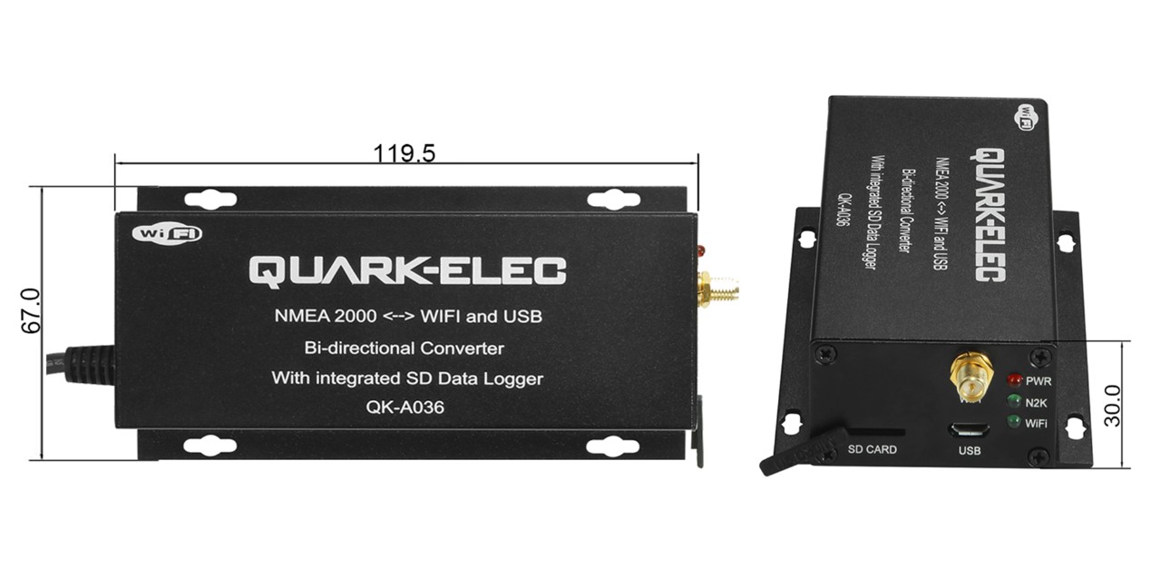 Quark-Elec QK-A036 WiFi/USB/N2K Dubbelriktad - 4