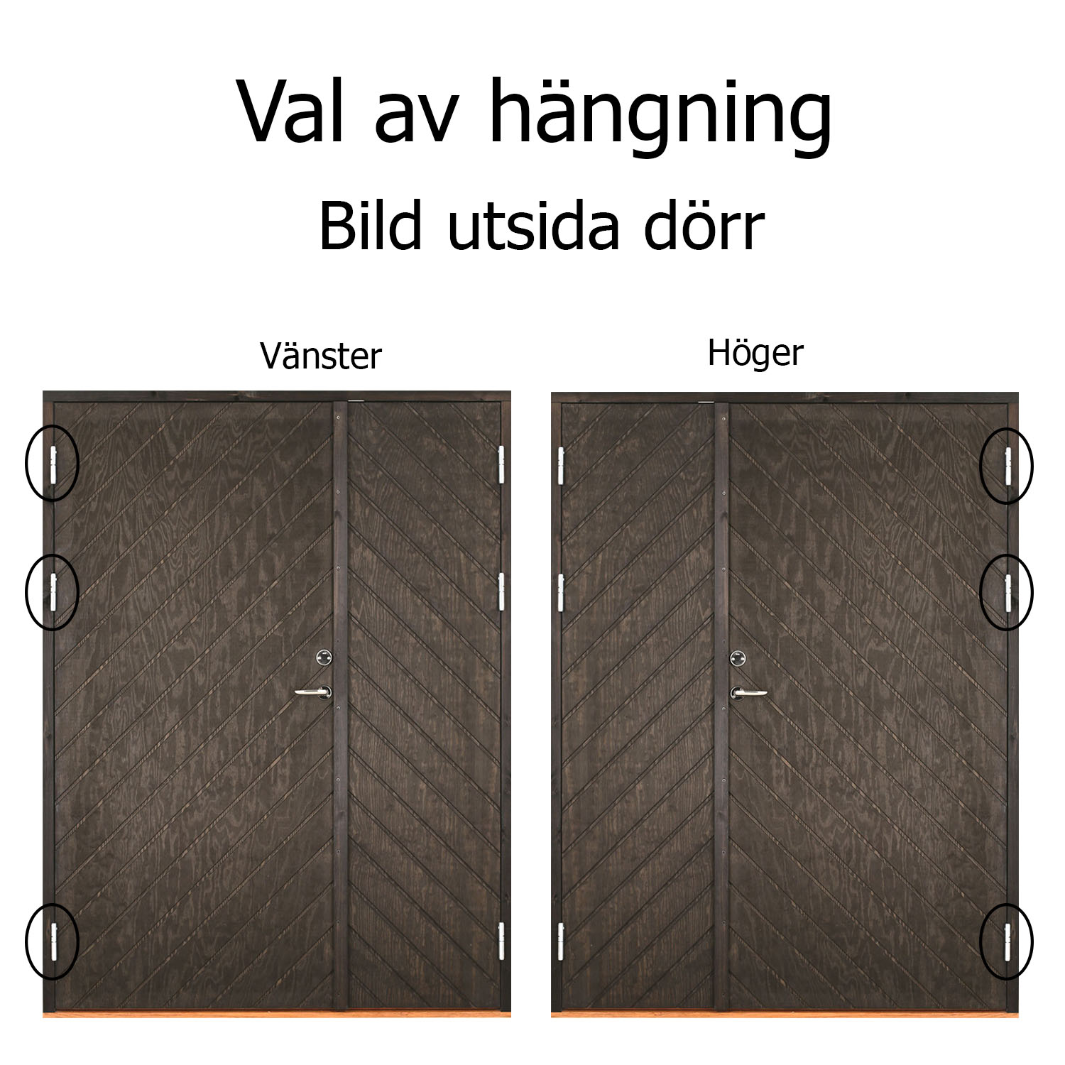 Parstalldörr diagonalspårad - 2