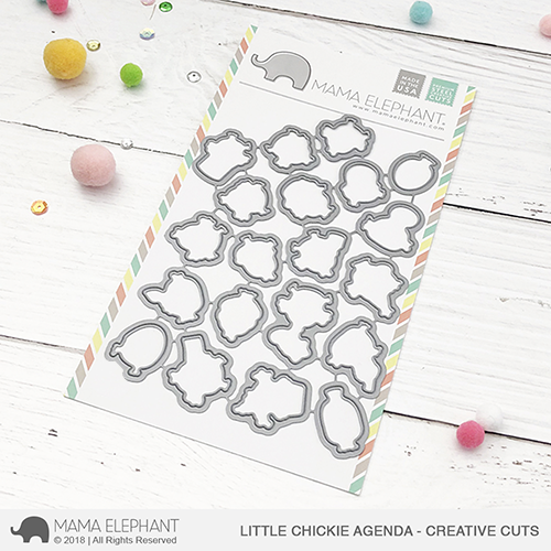 MAMA ELEPHANT -LITTLE CHICKIE AGENDA STAMP & DIE SET  - 2