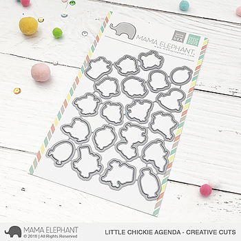 MAMA ELEPHANT -LITTLE CHICKIE AGENDA STAMP & DIE SET 