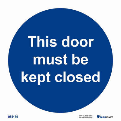 IMO-skylt "This door must be kept closed" - IMPA 33.5801