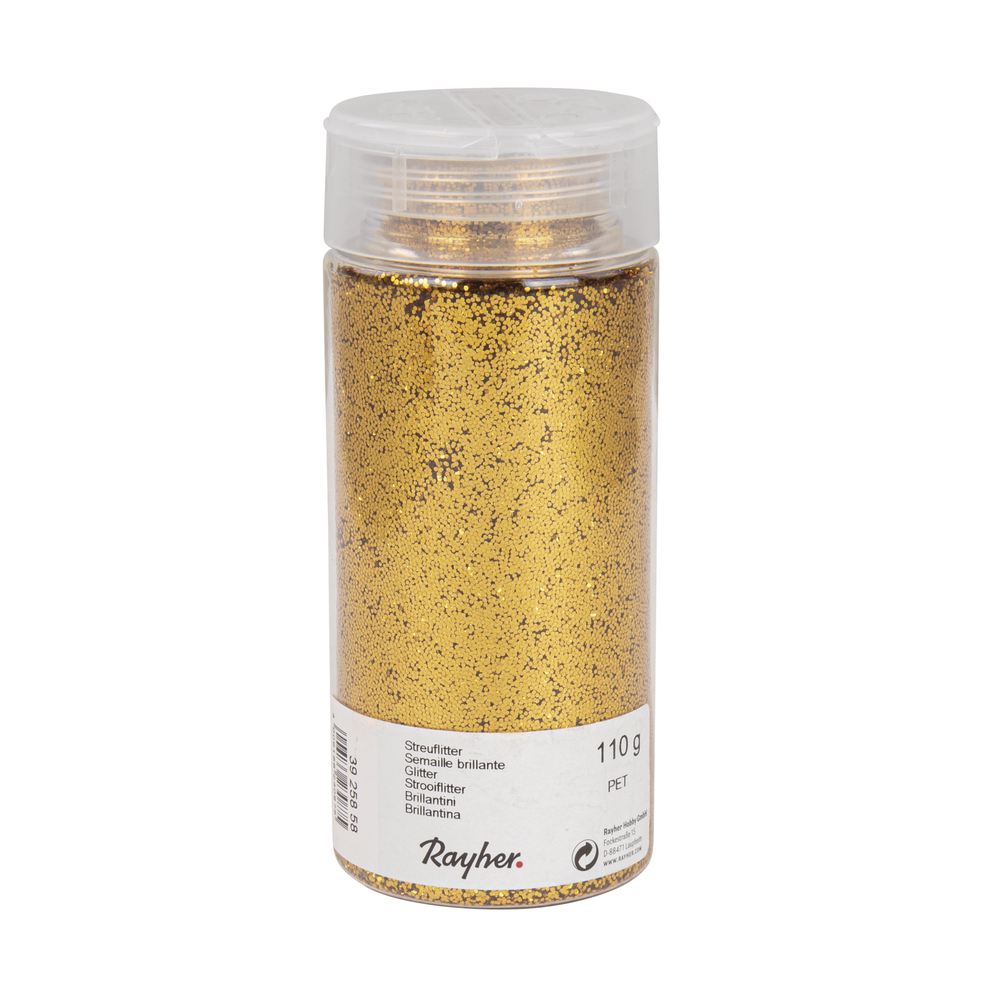 Glitter dust - metallic gold, 110 g, Rayher