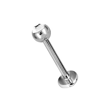 Labret i allergivänligt titan med en glittrig kristall