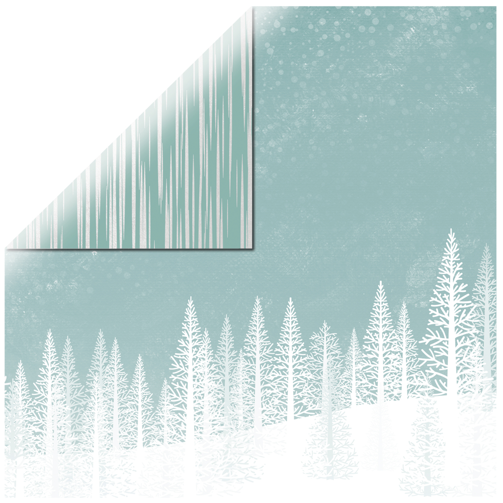 Snowfall - Let It Snow Collection, 12"x12", dubbelsidigt, Kaisercraft