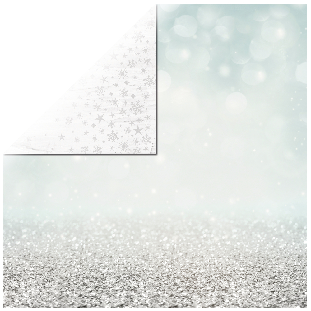 Shimmering - Let It Snow Collection, 12"x12", dubbelsidigt, Kaisercraft