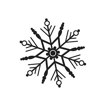 Snöflinga,  3cm ø, Rayher