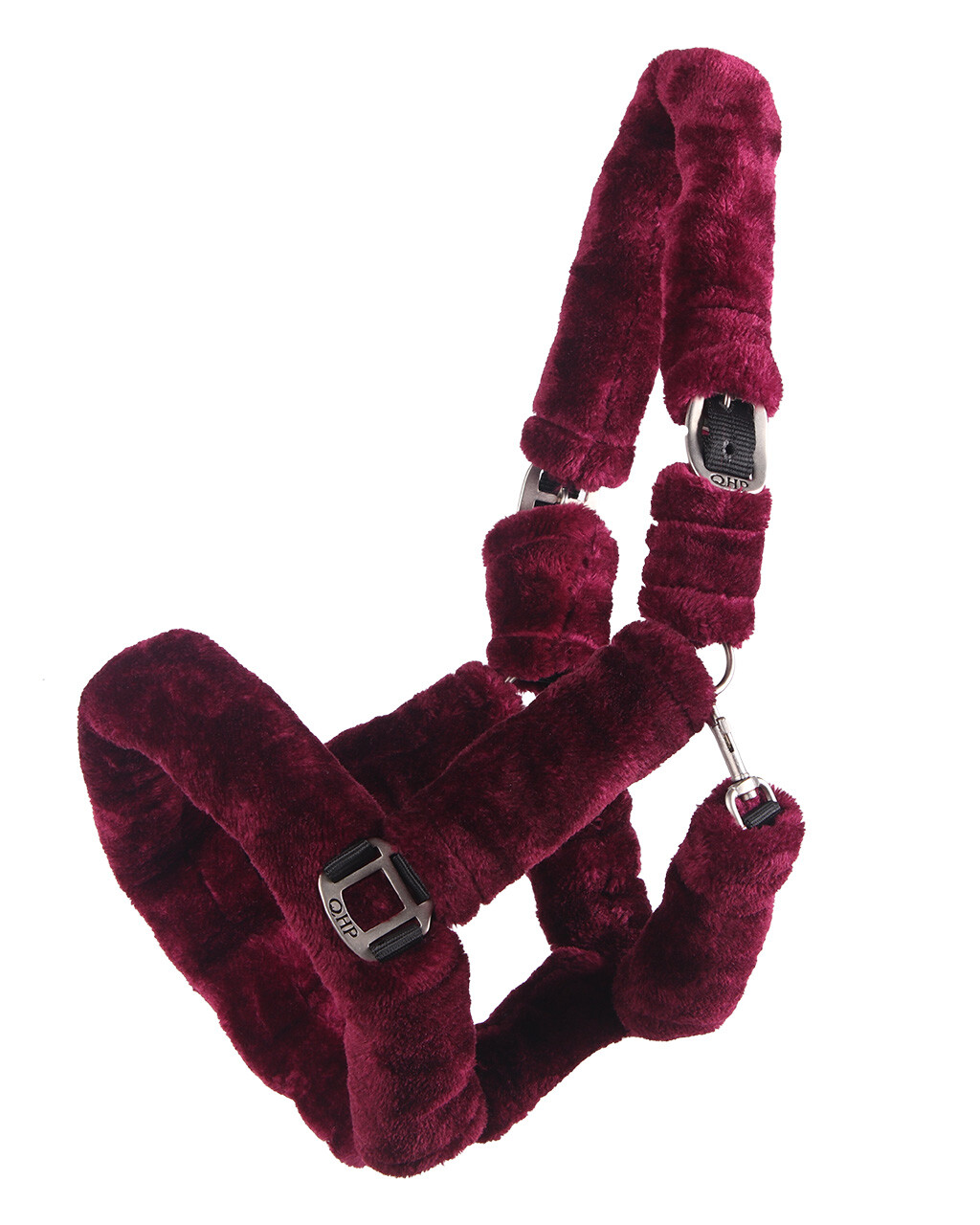 Grimma med ludd Alaska burgundy/svart