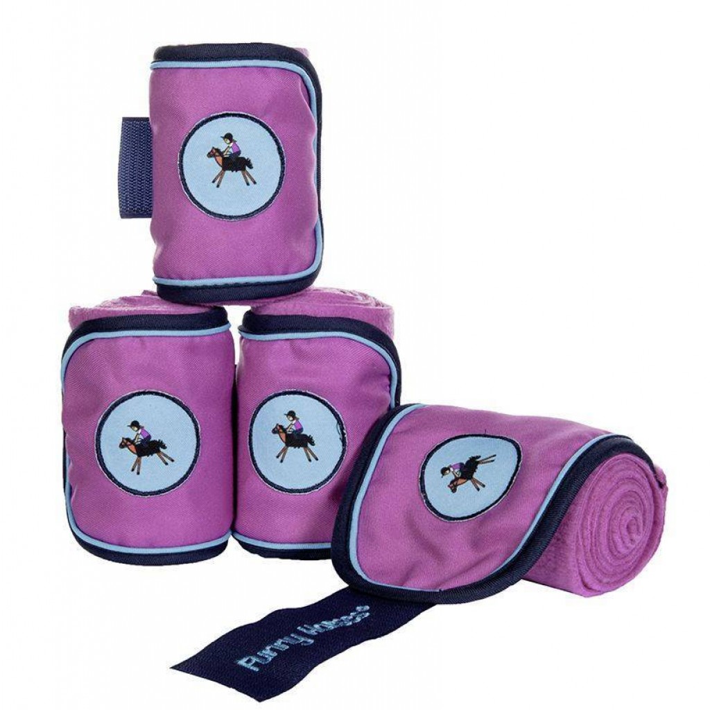 Fleecebandage Funny Horses violet