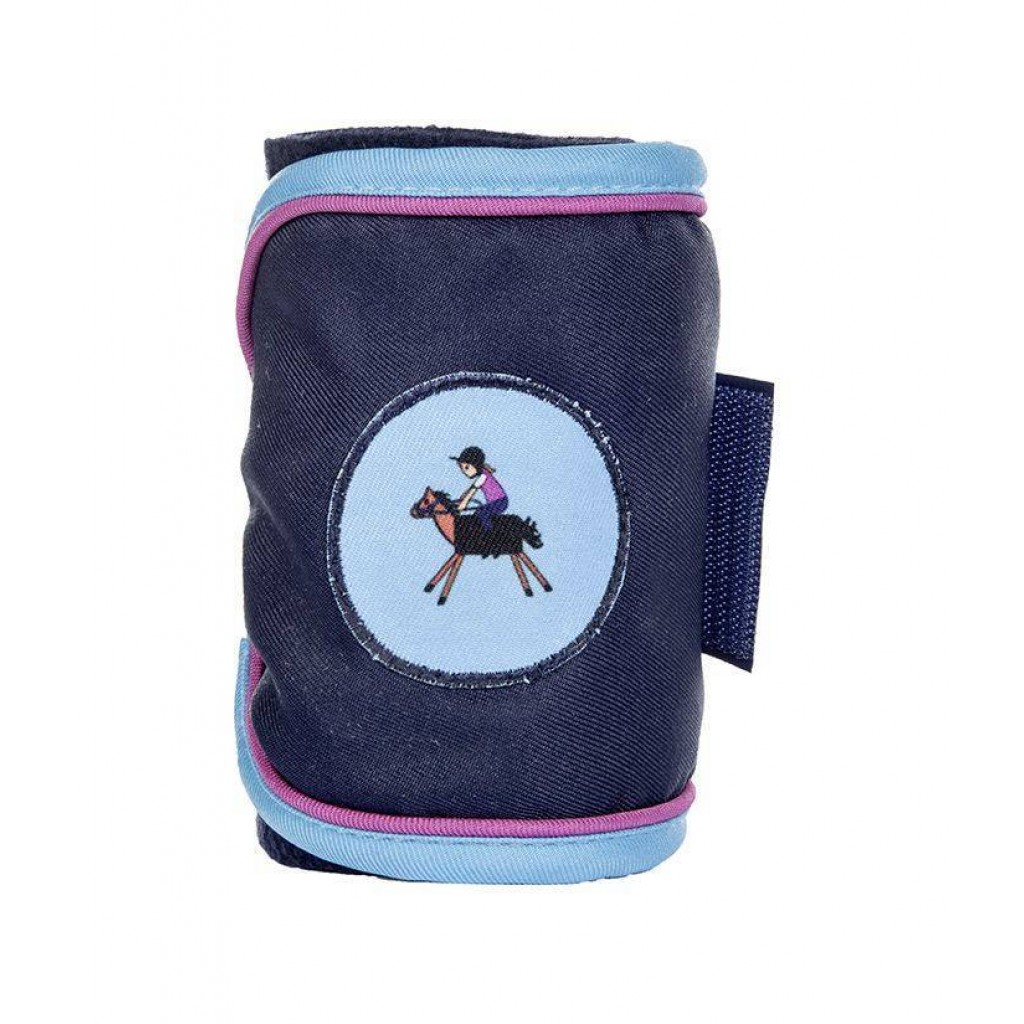 Fleecebandage Funny Horses deep blue
