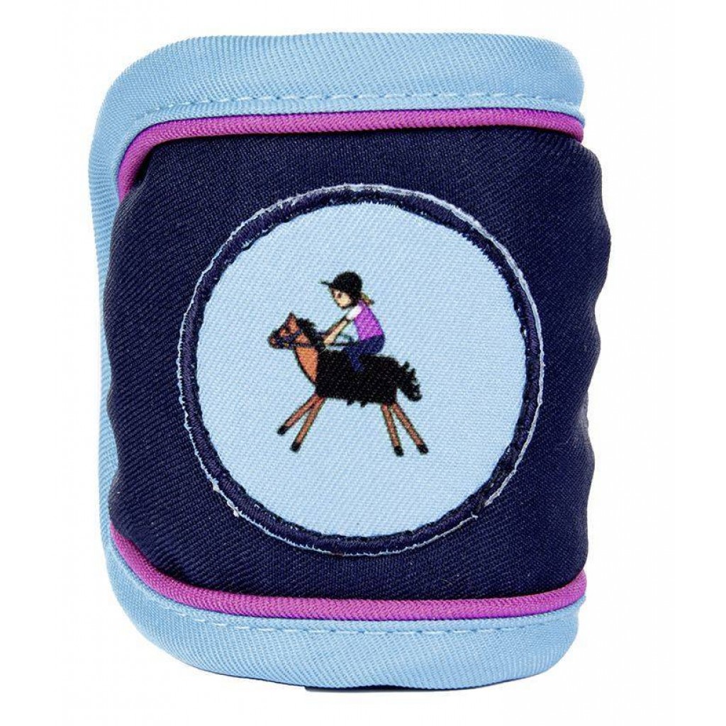 Fleecebandage Funny Horses deep blue