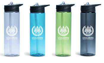 Waterbottle with straw