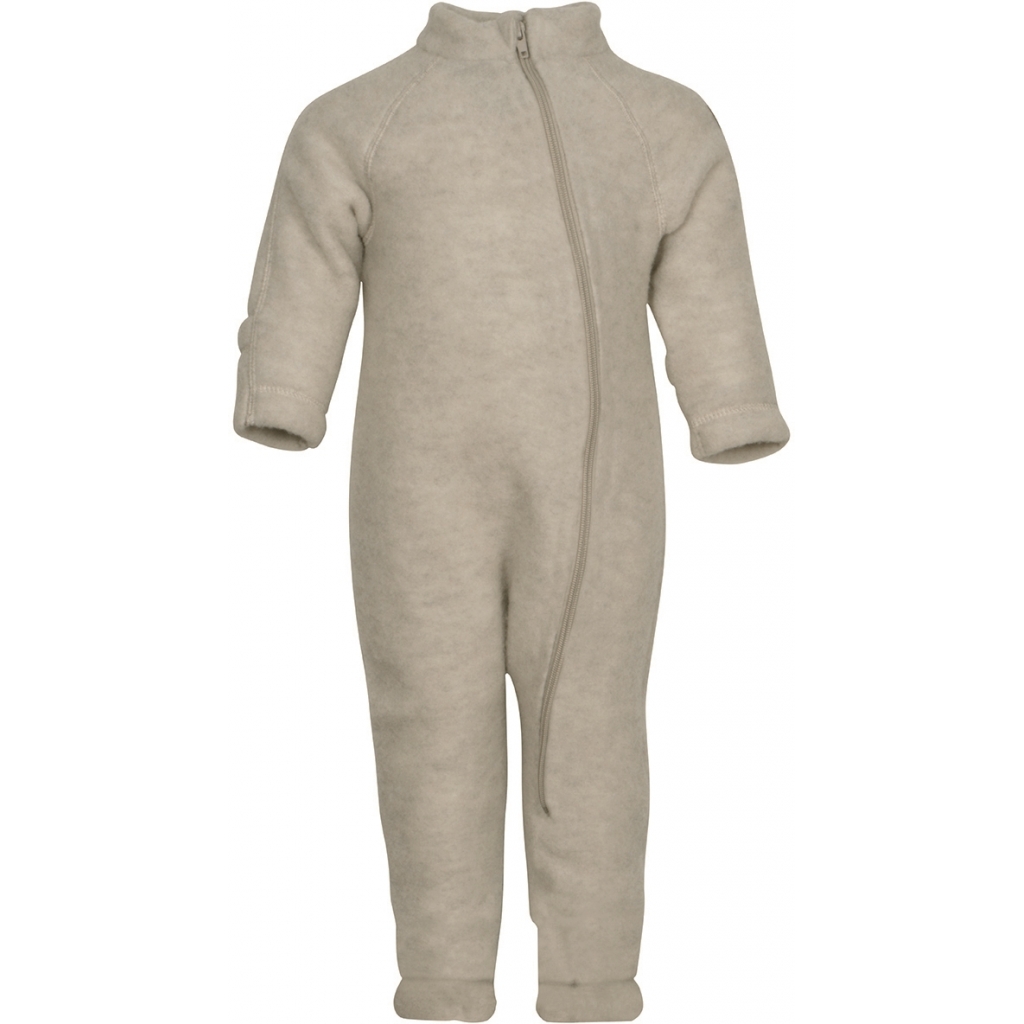 Wool Baby Suit Melange Offwhite