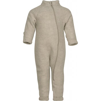Wool Baby Suit Melange Offwhite