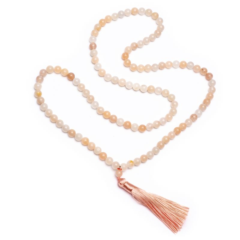 Mala Pink Jade With Tassel - 3