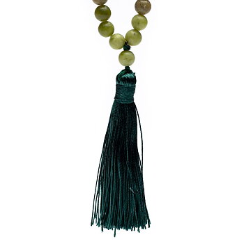 Mala Green Jade With Tassel