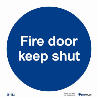 IMO-sign "Fire door keep shut" - IMPA 33.5814