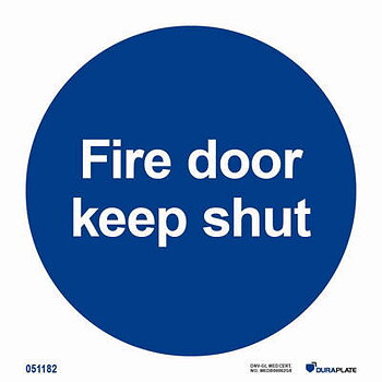 IMO-sign "Fire door keep shut" - IMPA 33.5814