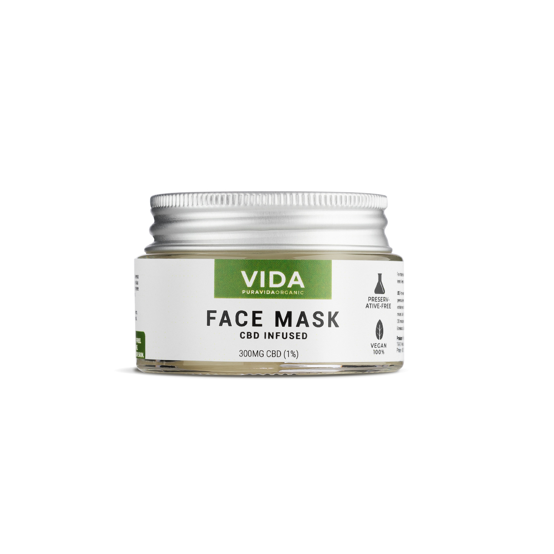 Pura Vida CBD Face Mask 30ml - Fet och ojämn hud