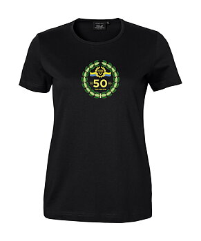 En Svensk Klassiker, 50-års jubileumT-shirt i 100% ekologisk bomull, dammodell.
