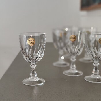  Vinglas i kristall från Cristal dÀrques