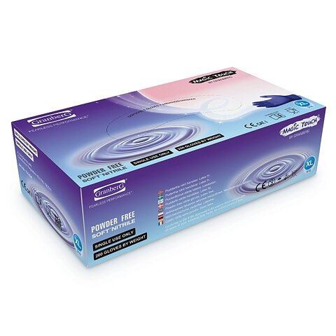 Engångshandskar Soft Nitrile 200-pack. Puderfria