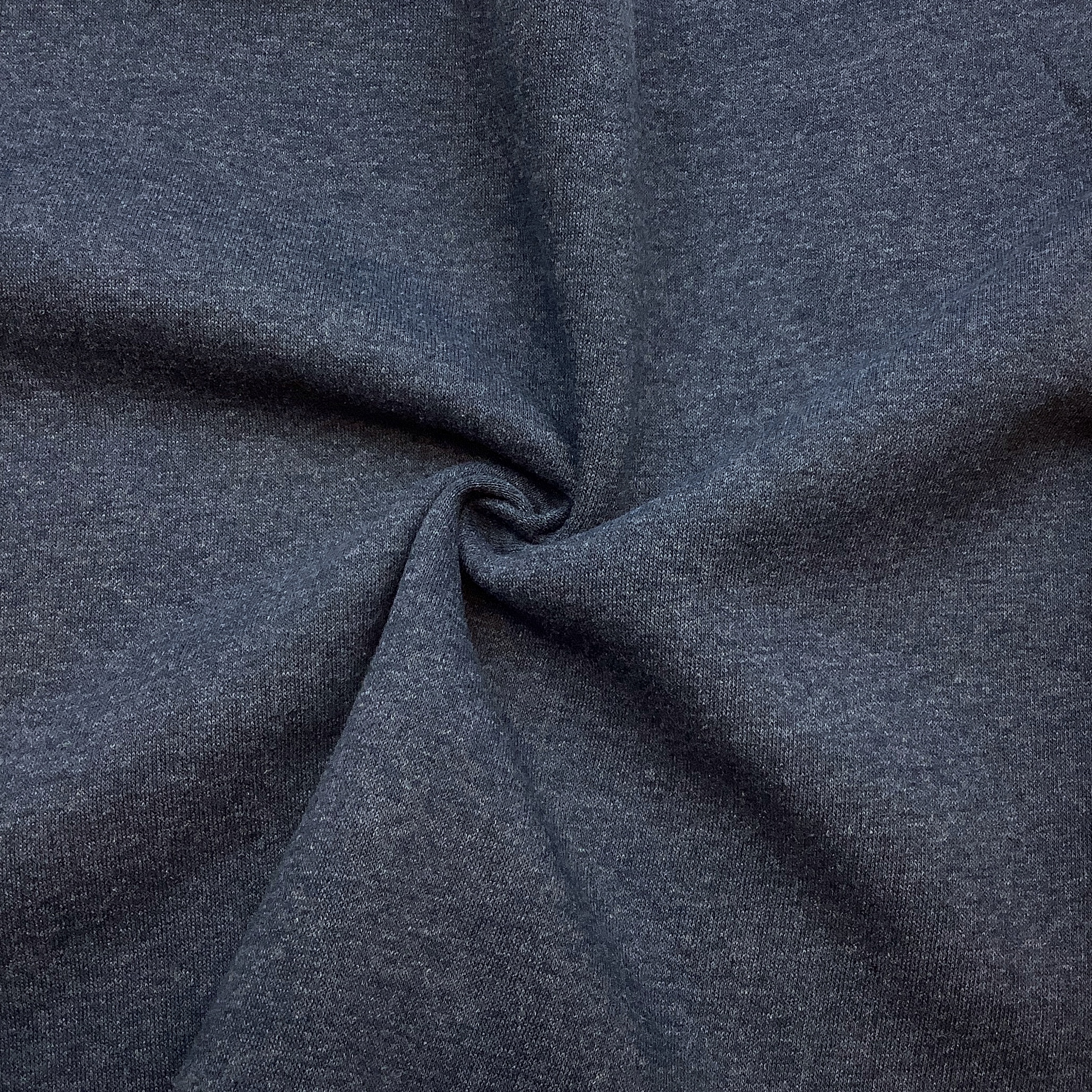 Recycled sweatshirt fabric Blue melange