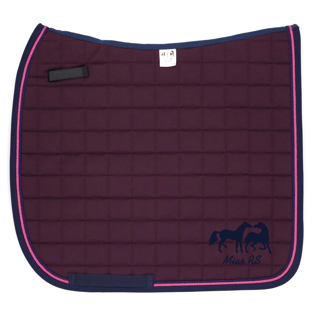 Dressyrschabrak Plommon DD, marin/cerise - 2
