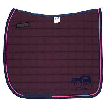 Dressyrschabrak Plommon DD, marin/cerise
