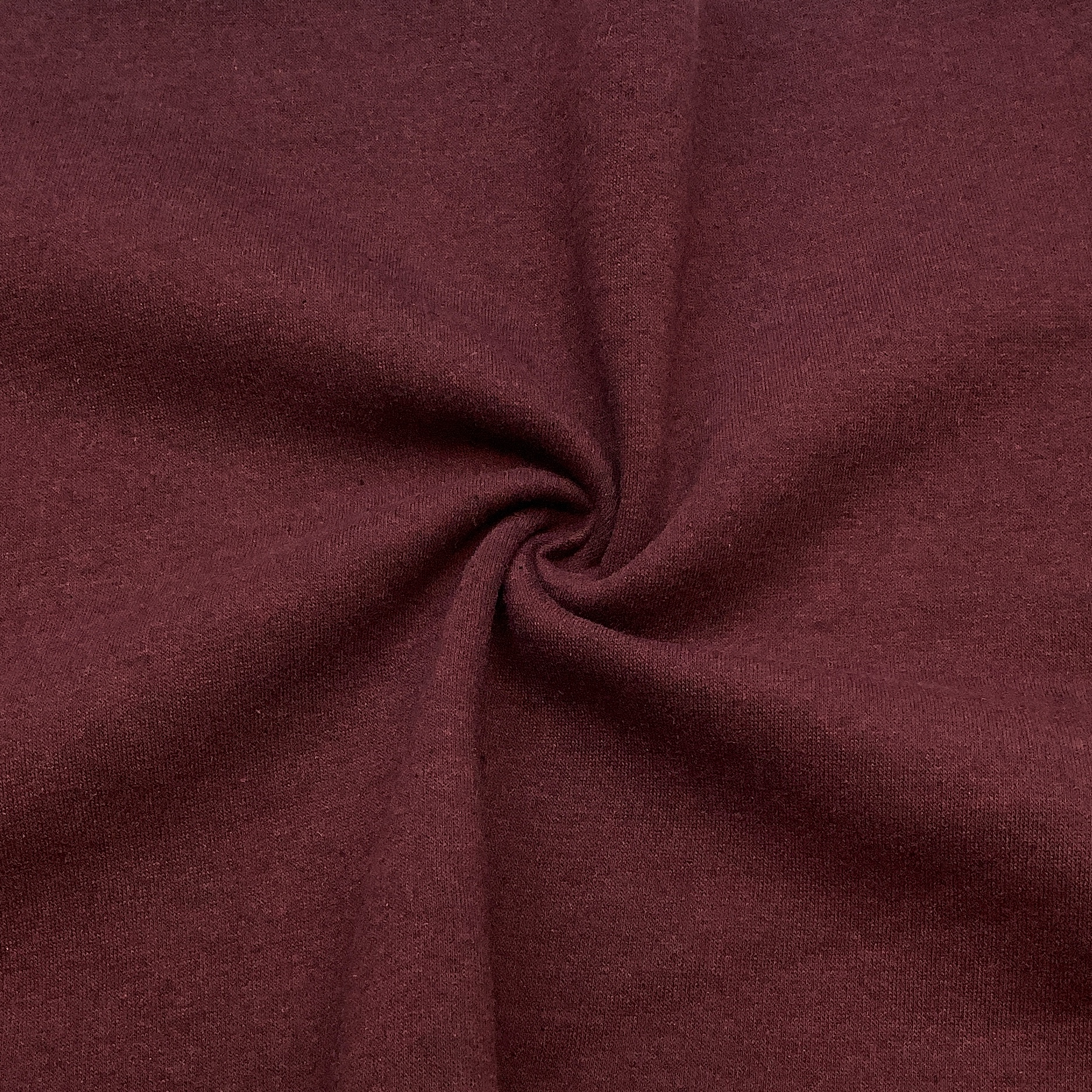 Recycled sweatshirt fabric Wine melange