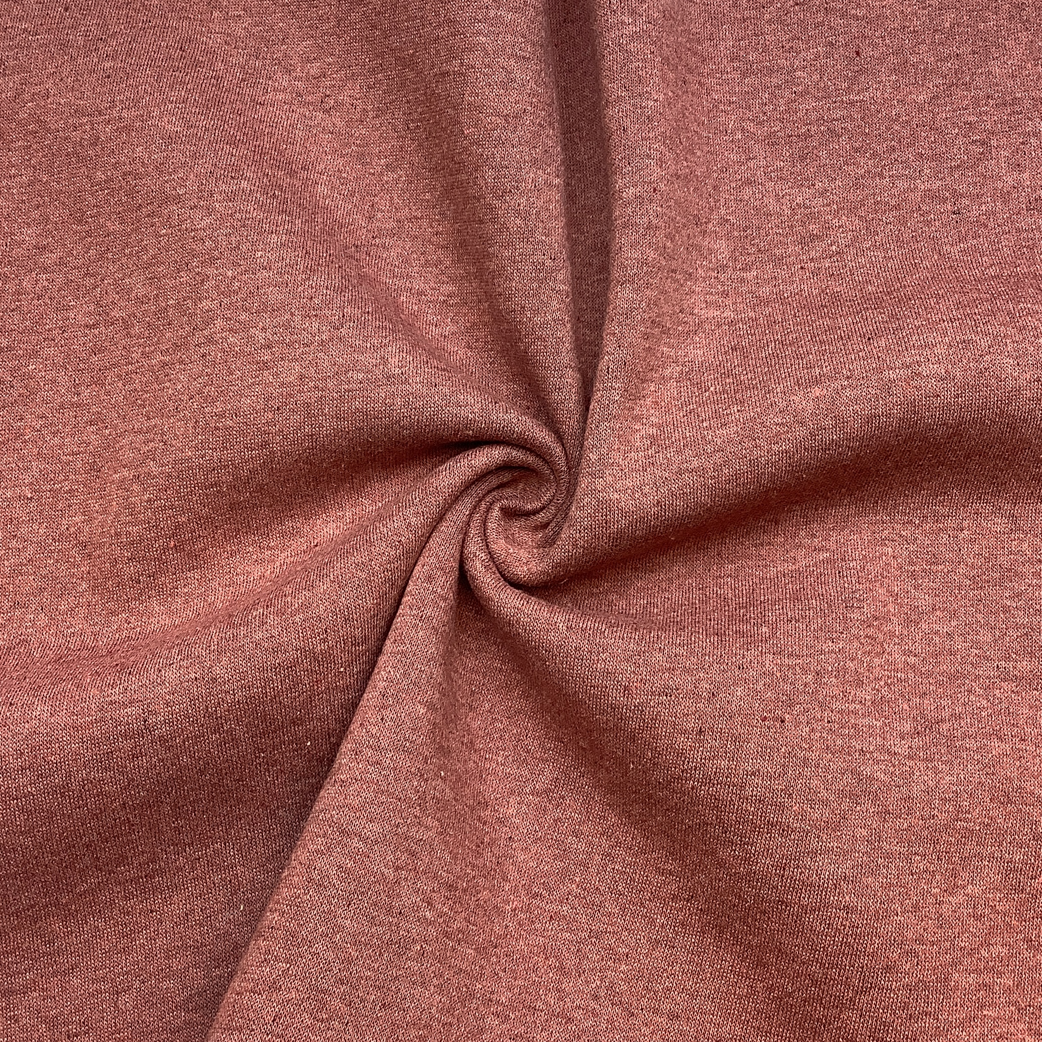 Recycled sweatshirt fabric DustyRose melange