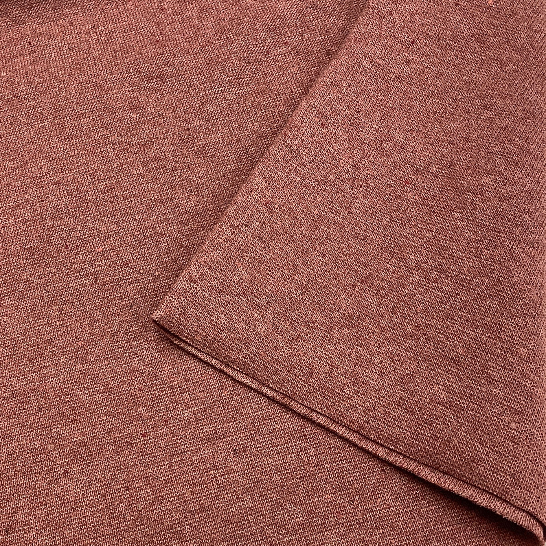 Recycled rib DustyRose melange