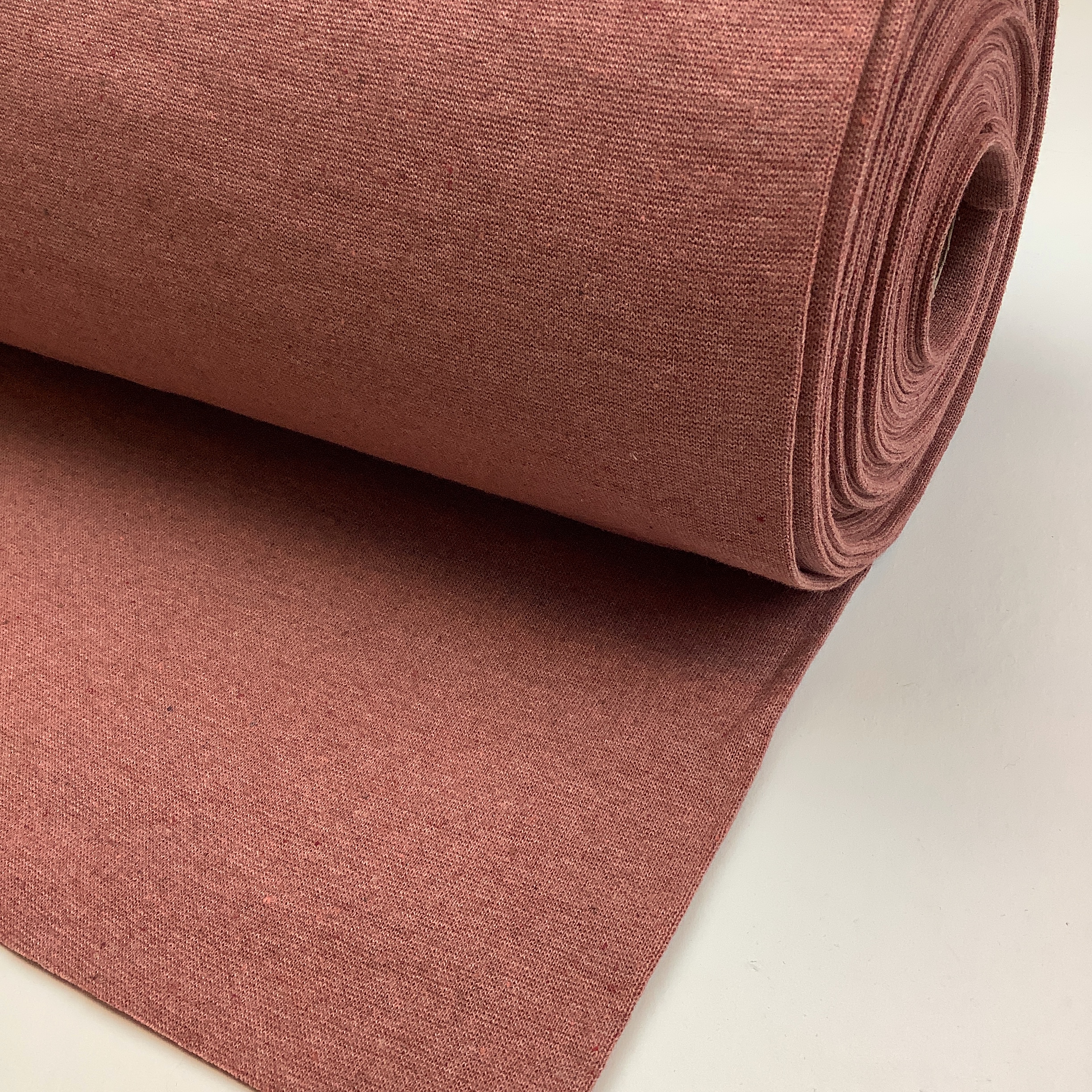 Recycled rib DustyRose melange