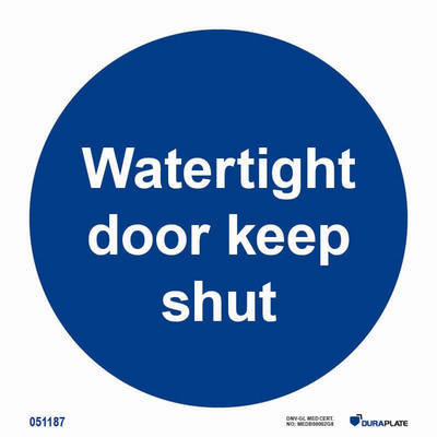 IMO-sign "Watertight door keep shut" - IMPA 33.5819